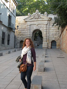 an English girl enjoying time in Spain