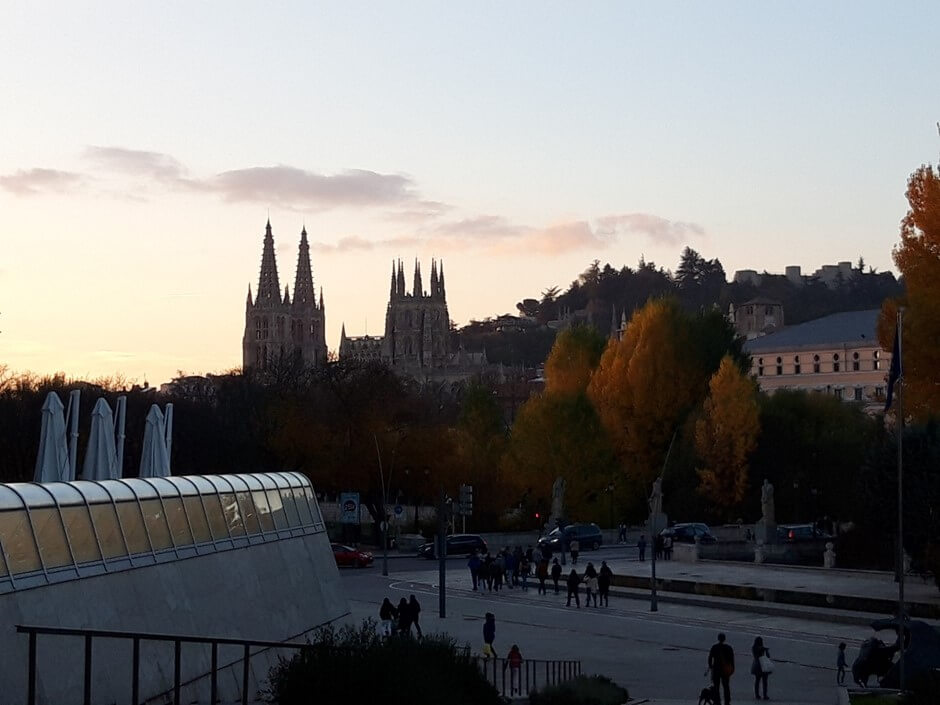 View of the cathedral from the Human Evolution Museum