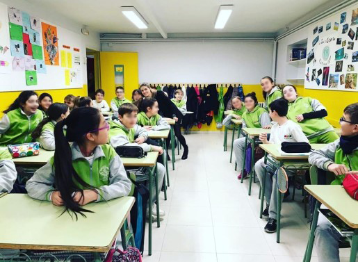 Language Assistant in Spain classroom