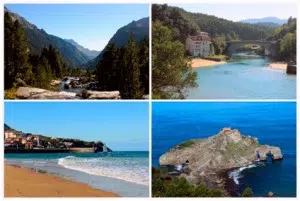 different landscapes in the basque country