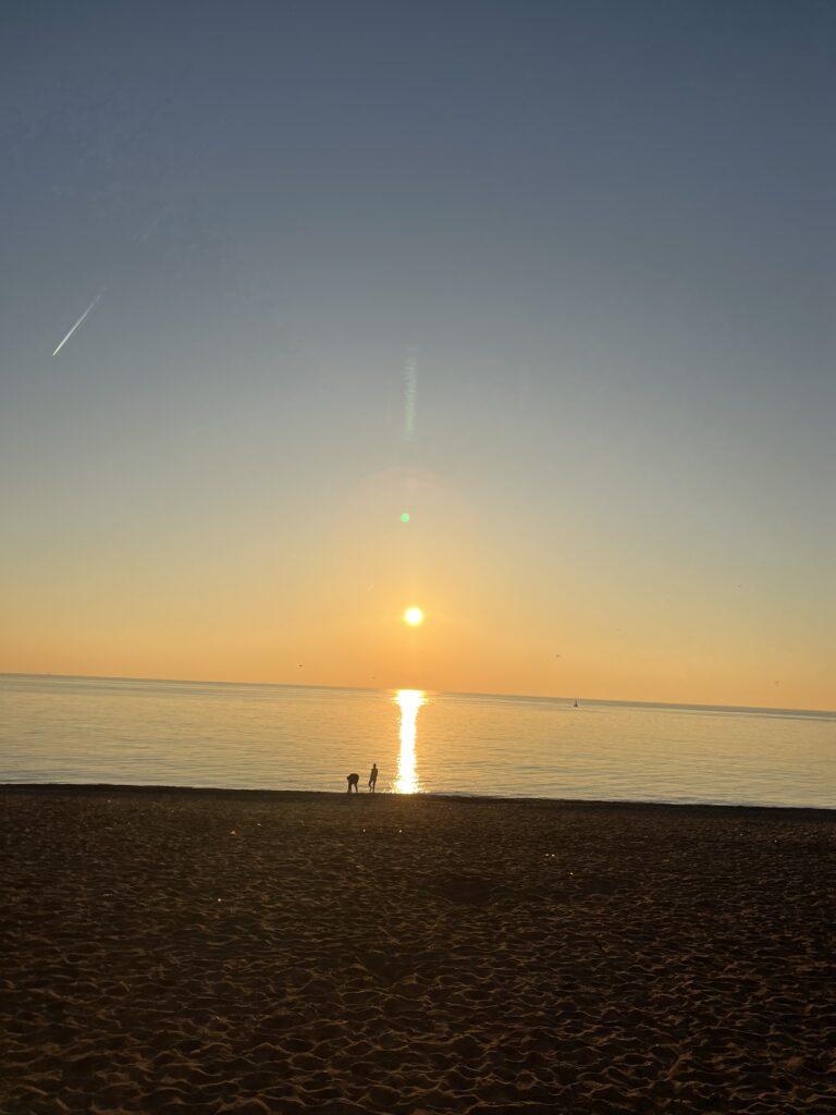 life in spain as language assistant: Badalona beach