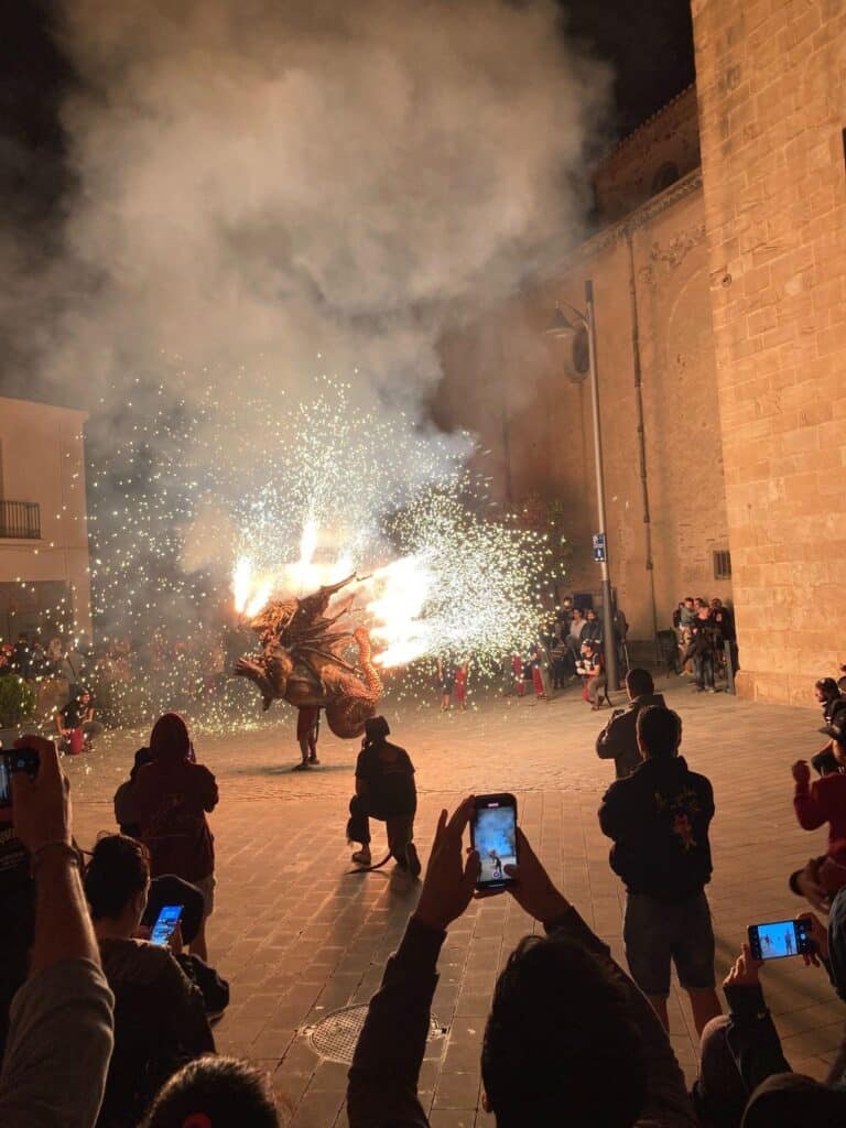 spanish traditions in catalonia: correfoc