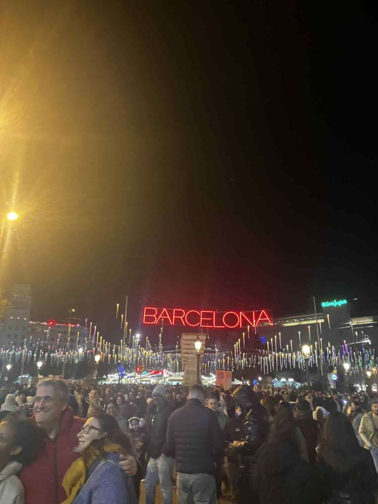 Eryn Diamond Understanding Spain Beyond the Stereotypes Barcelona xmas lights