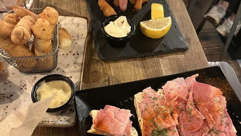 Trying Spanish food