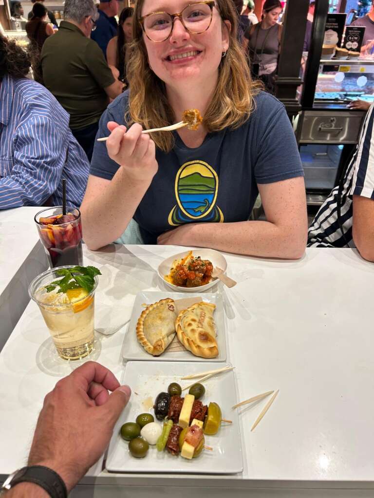 Trying Spanish Food 1 Mary Woods Trying Spanish Food Mercado de san miguel 1